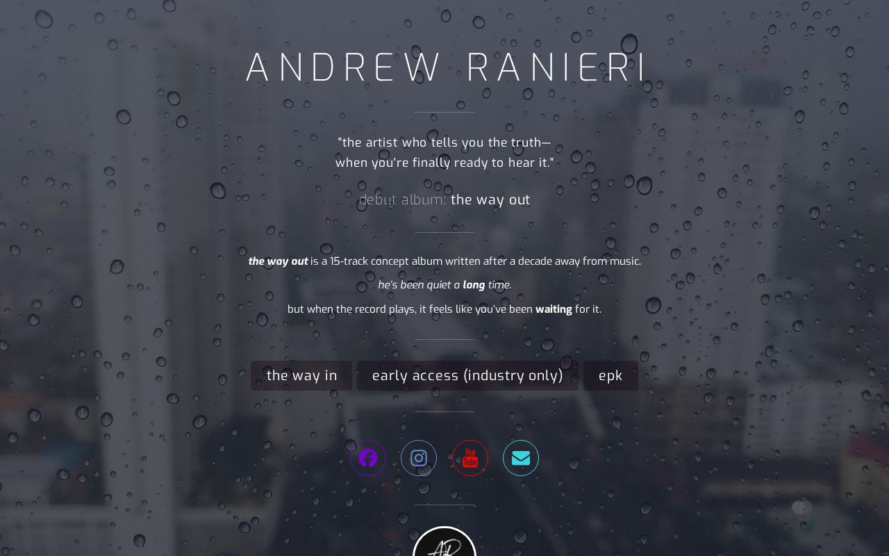 Andrew Ranieri Website